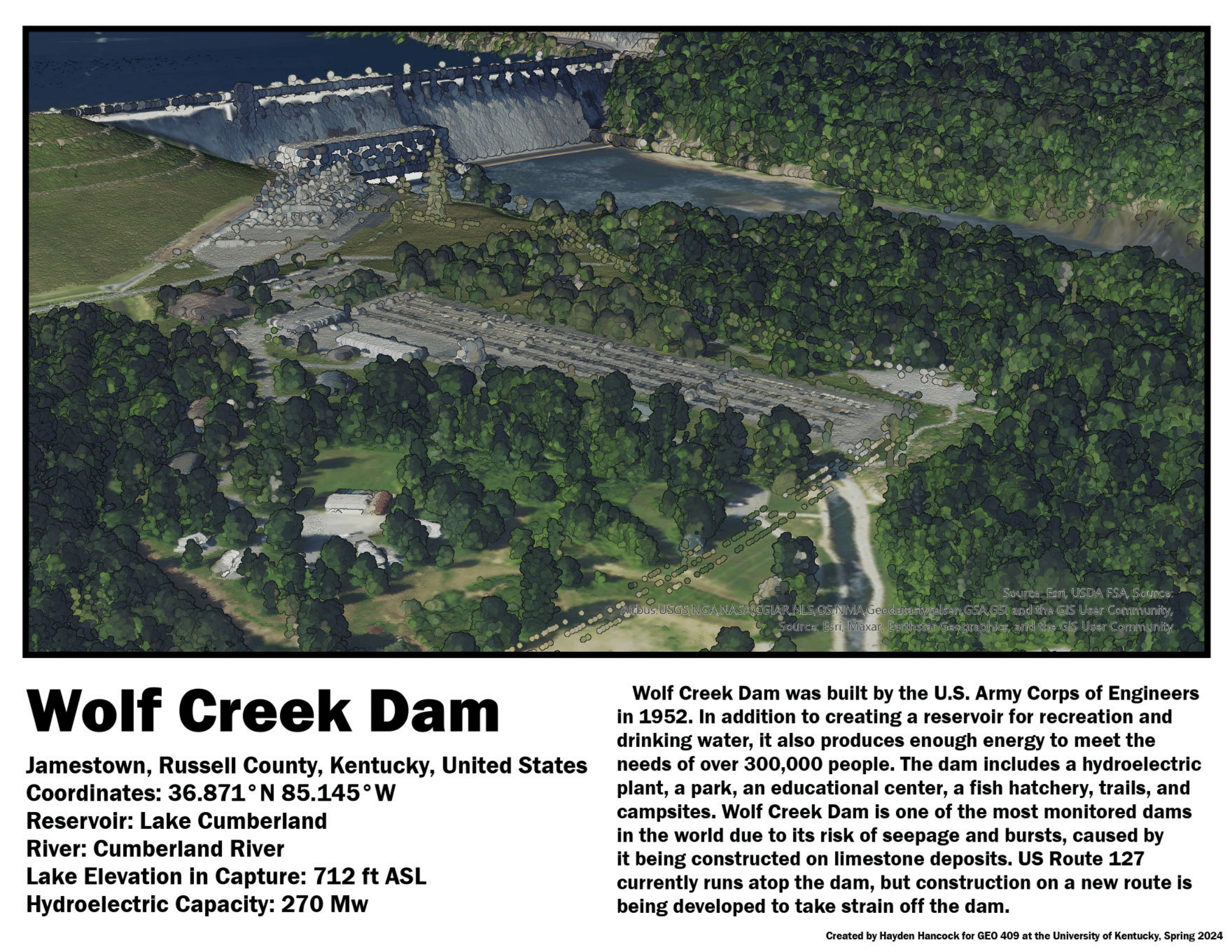 Wolf Creek Dam Image